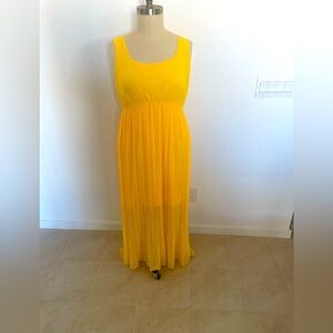 Torrid yellow A-Line Maxi dress